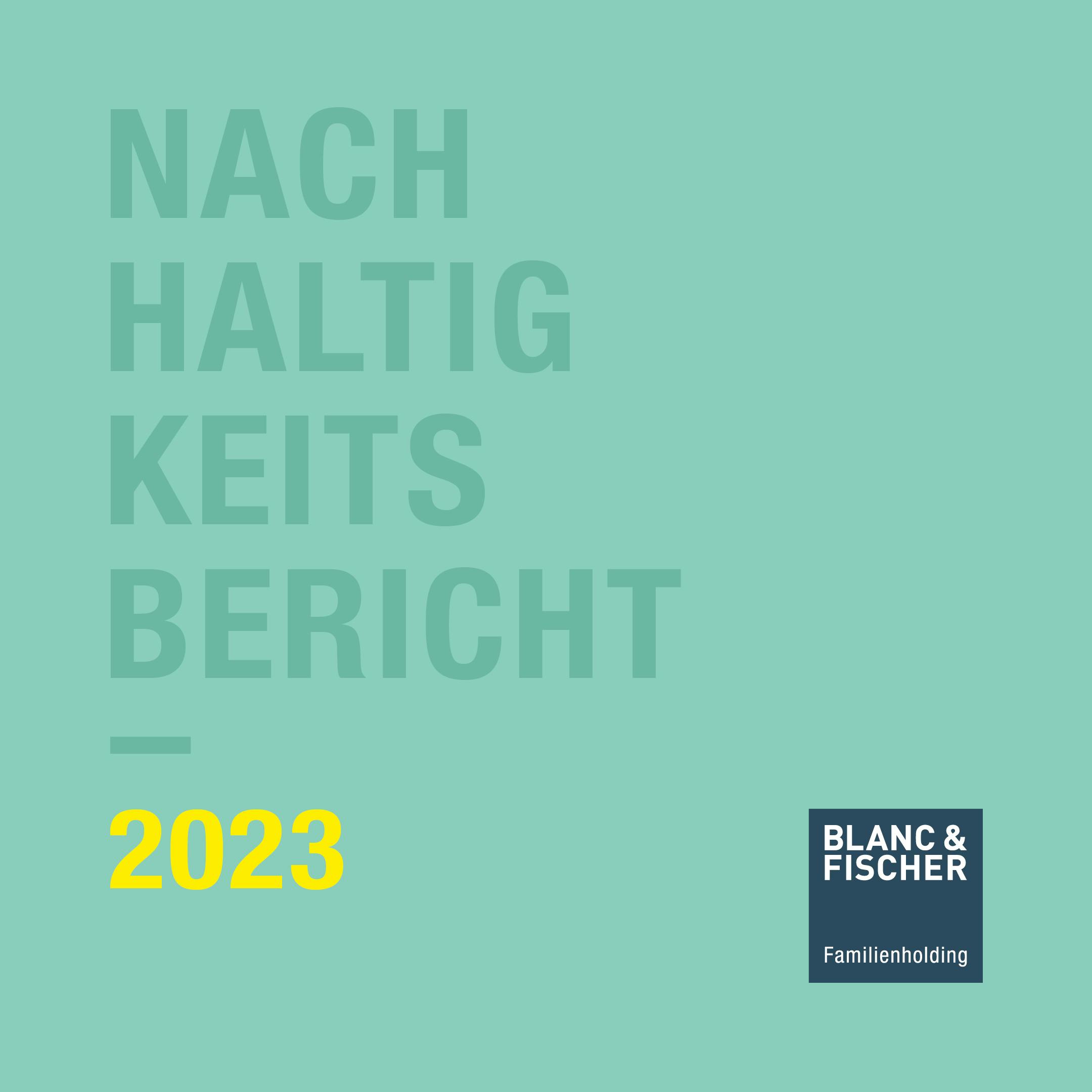Titel Nachhaltigkeitsbericht 2023