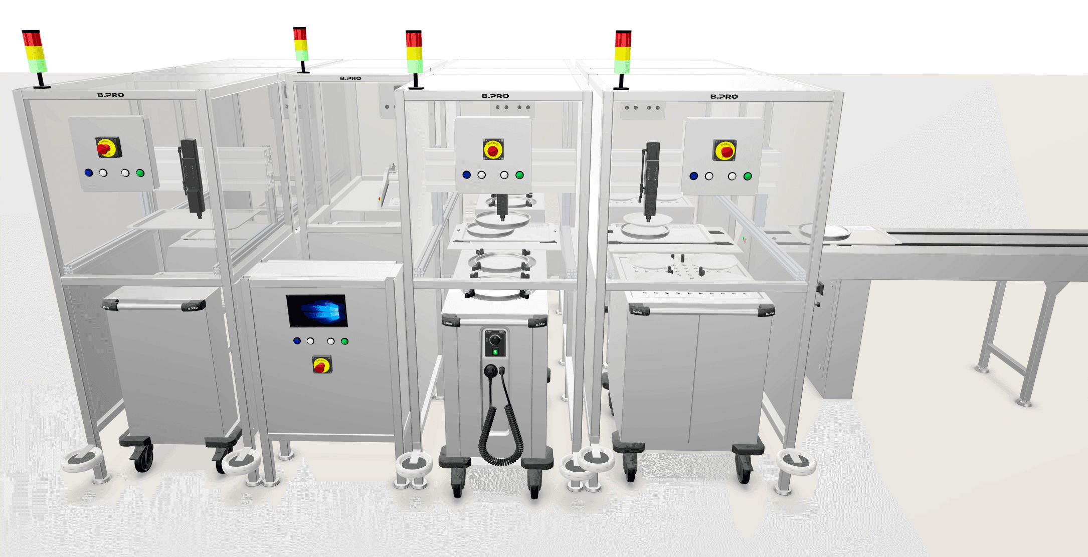 Automatisierung am Speisenverteilband (Konfigurator)