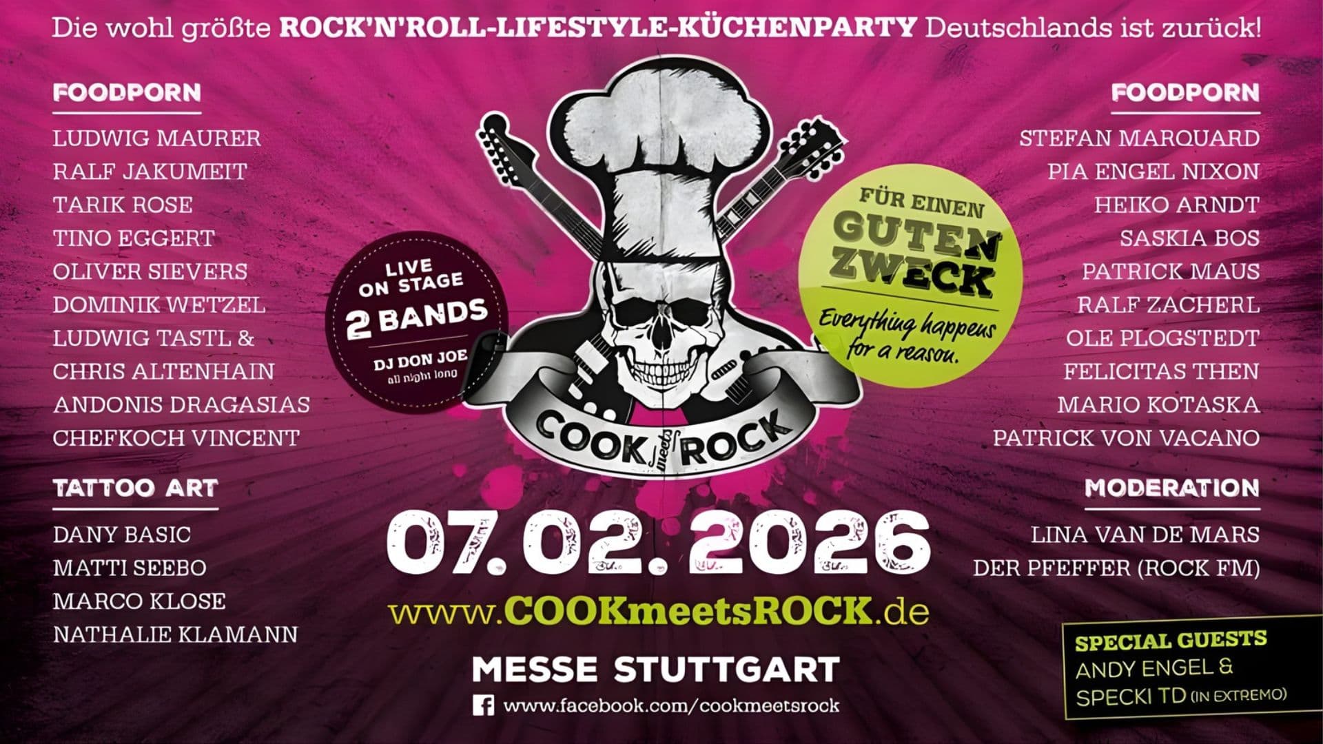 COOKmeetsROCK @ Parc des expositions de Stuttgart