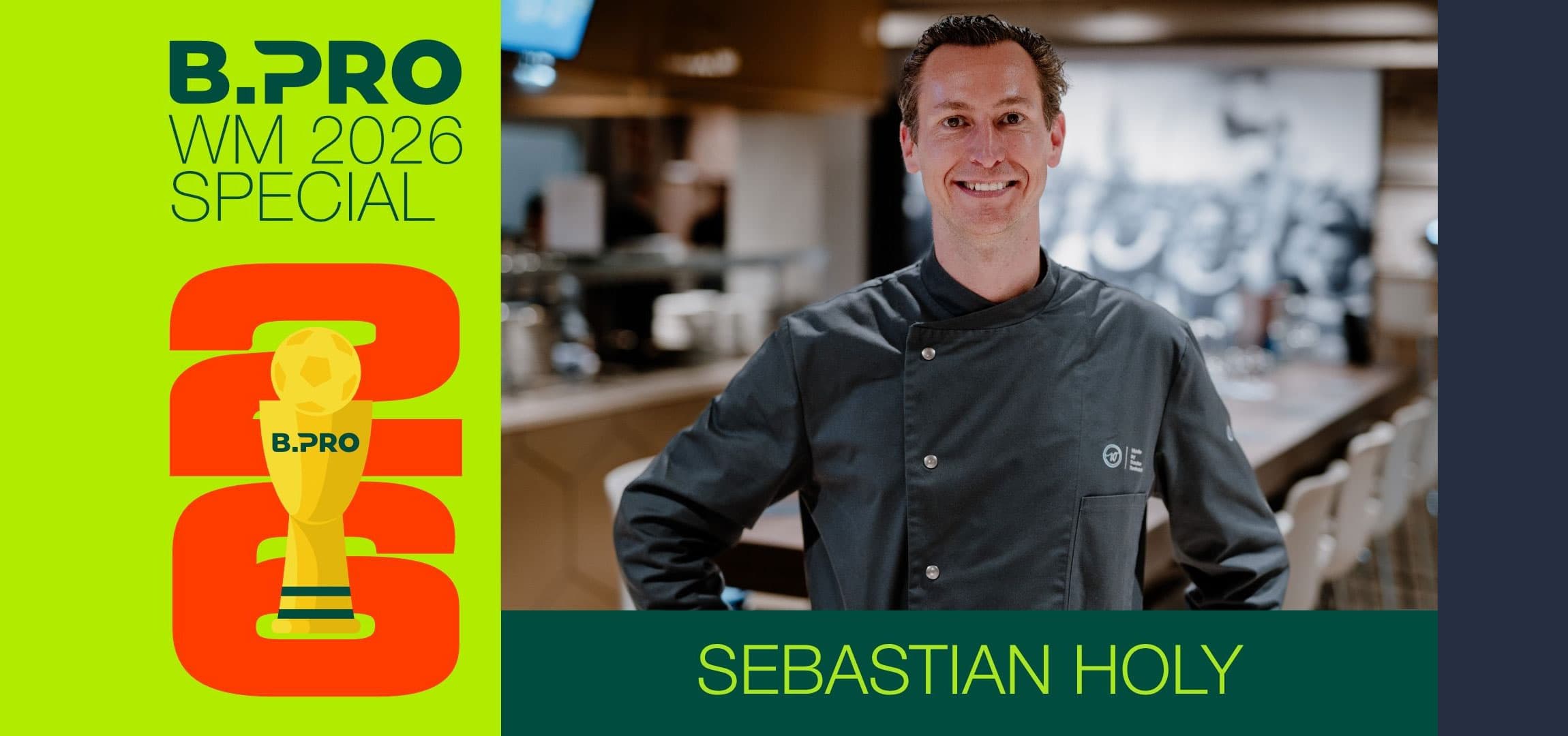 Sebastian Holy, Betriebsleiter und Küchendirektor von WildparkTaste – Made by Traube Tonbach, dem Caterer des Karlsruher SC im BBBank Wildpark