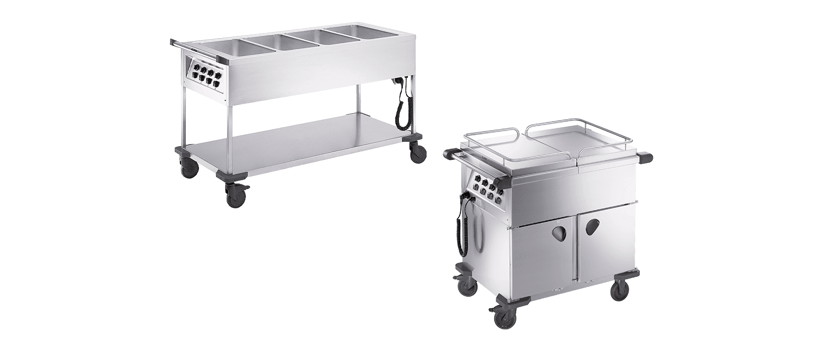 Chariots de distribution de repas