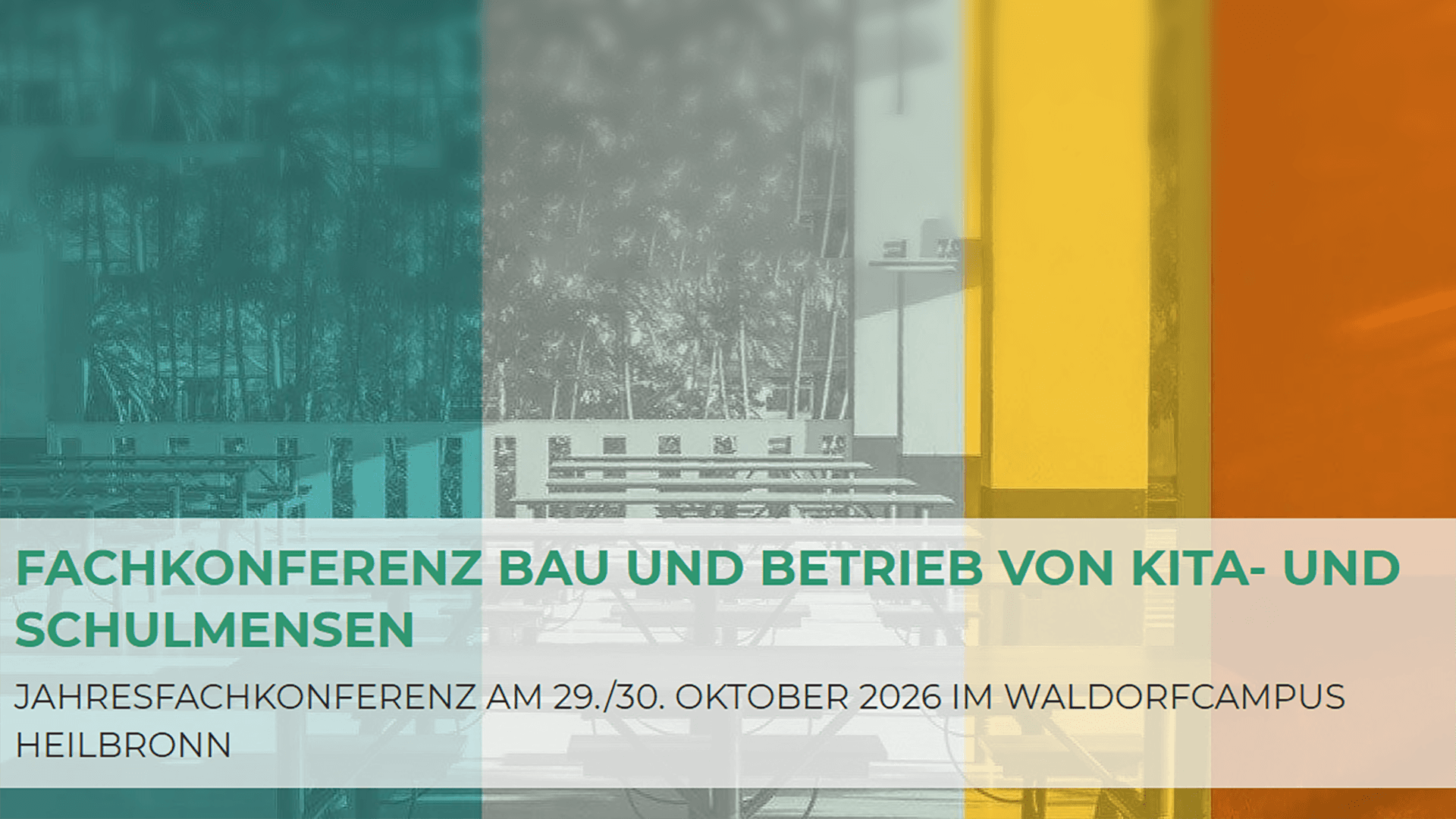 Fachkonferenz Bau und Betrieb von Kita- und Schulmensen
